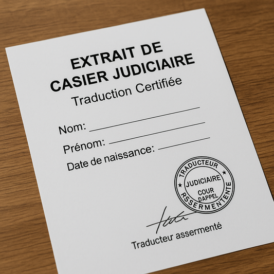 Comment faire traduire un extrait de casier judiciaire ?