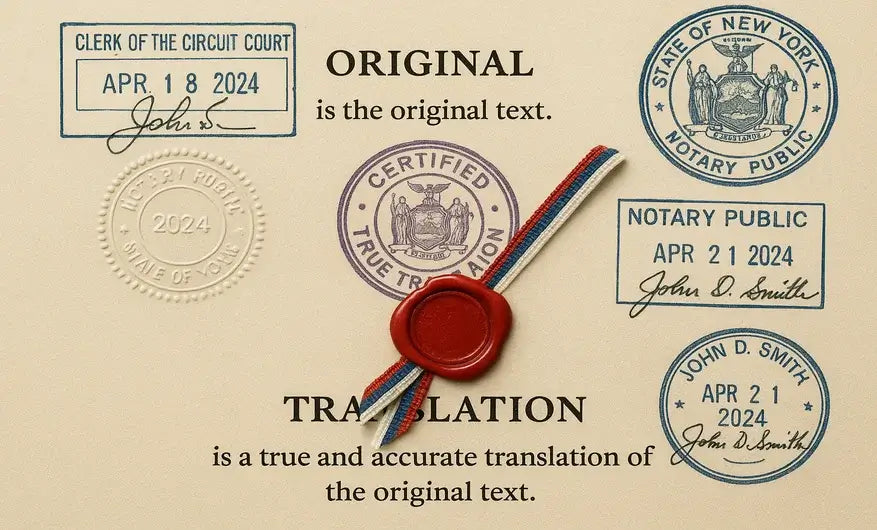 Exemple de traduction assermentée avec cachet officiel et mention certifiée – DocuTrad