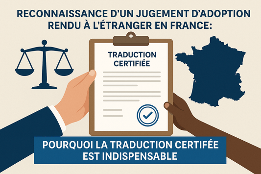 Reconnaissance d’un jugement d’adoption rendu à l’étranger en France : pourquoi la traduction certifiée est indispensable