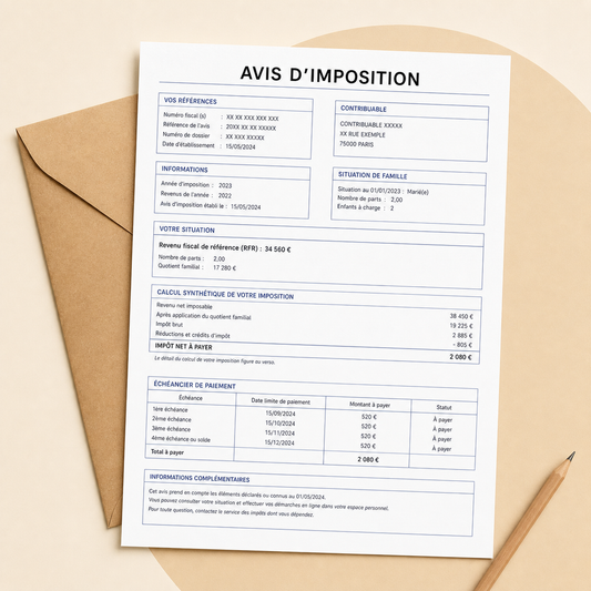 Avis d’imposition pour traduction assermentée – DocuTrad