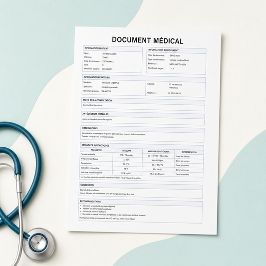 Document médical pour traduction assermentée – DocuTrad